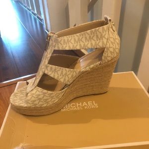 Michael Kors wedge espadrille sandal